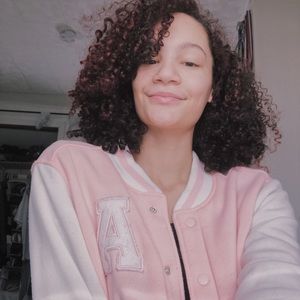 Pink and White Varsity Styled Jacket